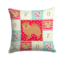 Load image into Gallery viewer, German Spitz #2 Love Throw Pillow - 14x14 Decorative Pillow – Art for Your Home &amp; Patio CK5838PW1414