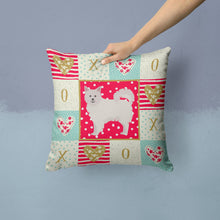 Load image into Gallery viewer, Italian Spitz Love Throw Pillow - 14x14 Decorative Pillow – Art for Your Home &amp; Patio CK5847PW1414