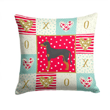 Load image into Gallery viewer, Manchester Terrier Love Throw Pillow - 14x14 Decorative Pillow – Art for Your Home &amp; Patio CK5862PW1414