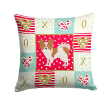 Load image into Gallery viewer, Papillon #1 Love Throw Pillow - 14x14 Decorative Pillow – Art for Your Home &amp; Patio CK5871PW1414