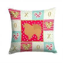 Load image into Gallery viewer, Pomeranian #1 Love Throw Pillow - 14x14 Decorative Pillow – Art for Your Home &amp; Patio CK5877PW1414