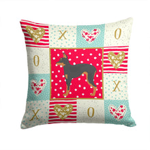 Load image into Gallery viewer, Russian Tor Terrier Love Throw Pillow - 14x14 Decorative Pillow – Art for Your Home &amp; Patio CK5889PW1414