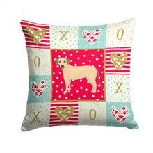 Load image into Gallery viewer, Sato Dog Love Throw Pillow - 14x14 Decorative Pillow – Art for Your Home &amp; Patio CK5891PW1414