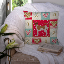 Load image into Gallery viewer, Tenterfield Terrier Love Throw Pillow - 14x14 Decorative Pillow – Art for Your Home &amp; Patio CK5896PW1414