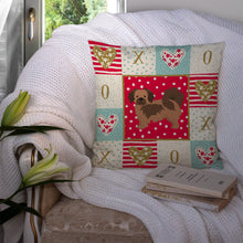 Load image into Gallery viewer, Tibetan Spaniel Love Throw Pillow - 14x14 Decorative Pillow – Art for Your Home &amp; Patio CK5897PW1414
