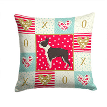 Load image into Gallery viewer, Boston Terrier Love Throw Pillow - 14x14 Decorative Pillow – Art for Your Home &amp; Patio CK5915PW1414