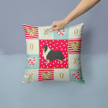 Load image into Gallery viewer, Collie Love Throw Pillow - 14x14 Decorative Pillow – Art for Your Home &amp; Patio CK5922PW1414