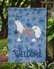 Load image into Gallery viewer, Chinese Crested #2 Welcome Garden Flag - Outdoor Decorative Yard Flag CK5978GF