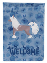 Load image into Gallery viewer, Chinese Crested #2 Welcome Garden Flag - Outdoor Decorative Yard Flag CK5978GF