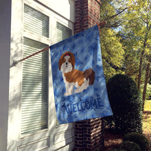 Load image into Gallery viewer, Imperial Shih Tzu Puppy Cut Welcome Flag Canvas House Size CK6000CHF