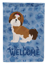 Load image into Gallery viewer, Imperial Shih Tzu Puppy Cut Welcome Flag Canvas House Size CK6000CHF