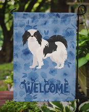 Load image into Gallery viewer, Japanese Chin #2 Welcome Garden Flag - Outdoor Decorative Yard Flag CK6005GF