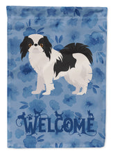 Load image into Gallery viewer, Japanese Chin #2 Welcome Garden Flag - Outdoor Decorative Yard Flag CK6005GF