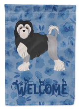 Load image into Gallery viewer, Lowchen Little Lion Dog #2 Welcome Flag Canvas House Size CK6015CHF
