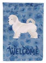Load image into Gallery viewer, Maltese Puppy Cut Welcome Garden Flag - Outdoor Decorative Yard Flag CK6016GF
