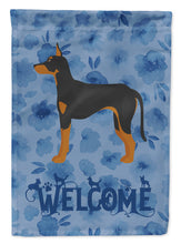 Load image into Gallery viewer, Manchester Terrier Welcome Flag Canvas House Size CK6018CHF