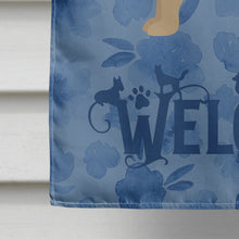 Load image into Gallery viewer, Miniature Fox Terrier Welcome Flag Canvas House Size CK6022CHF