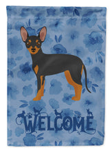 Load image into Gallery viewer, Prague Ratter Welcome Flag Canvas House Size CK6040CHF