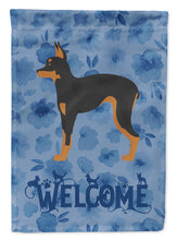 Load image into Gallery viewer, Russian Tor Terrier Welcome Flag Canvas House Size CK6045CHF