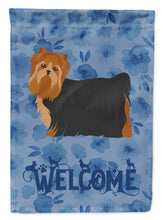 Load image into Gallery viewer, Yorkshire Terrier #2 Welcome Garden Flag – Decorative Outdoor Yard Flag CK6057GF