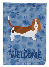 Load image into Gallery viewer, Basset Hound Welcome Garden Flag – Decorative Outdoor Yard Flag CK6060GF