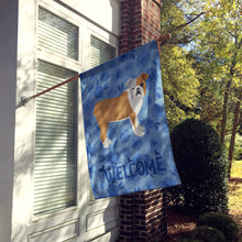 Load image into Gallery viewer, English Bulldog Welcome Flag Canvas House Size CK6066CHF