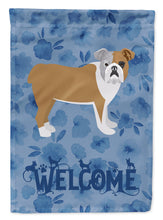 Load image into Gallery viewer, English Bulldog Welcome Flag Canvas House Size CK6066CHF