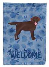 Load image into Gallery viewer, Chocolate Labrador Retriever Welcome Flag Canvas House Size CK6072CHF