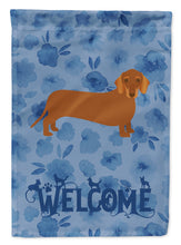 Load image into Gallery viewer, Dachshund Welcome Flag Canvas House Size CK6076CHF