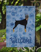 Load image into Gallery viewer, Doberman Pinscher Welcome Garden Flag – Decorative Outdoor Yard Flag CK6077GF