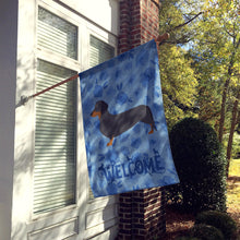 Load image into Gallery viewer, Dachshund Welcome Flag Canvas House Size CK6109CHF
