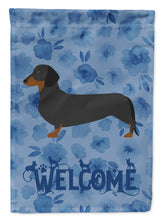 Load image into Gallery viewer, Dachshund Welcome Flag Canvas House Size CK6109CHF