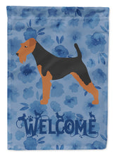 Load image into Gallery viewer, Welsh Terrier Welcome Flag Canvas House Size CK6112CHF