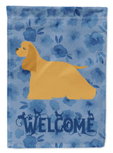 Load image into Gallery viewer, Cocker Spaniel Welcome Flag Canvas House Size CK6113CHF