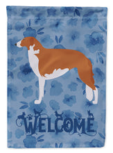 Load image into Gallery viewer, Borzoi Russian Greyhound Welcome Flag Canvas House Size CK6126CHF