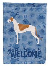 Load image into Gallery viewer, Greyhound Welcome Flag Canvas House Size CK6132CHF