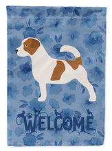 Load image into Gallery viewer, Jack Russell Terrier Welcome Flag Canvas House Size CK6134CHF