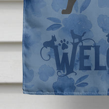 Load image into Gallery viewer, Black Labrador Retriever Welcome Flag Canvas House Size CK6135CHF