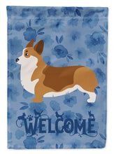 Load image into Gallery viewer, Corgi Welcome Flag Canvas House Size CK6147CHF