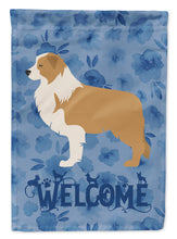 Load image into Gallery viewer, Red Border Collie Welcome Flag Canvas House Size CK6149CHF