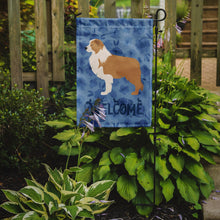 Load image into Gallery viewer, Red Border Collie Welcome Garden Flag – Decorative Outdoor Yard Flag CK6149GF