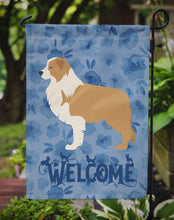 Load image into Gallery viewer, Red Border Collie Welcome Garden Flag – Decorative Outdoor Yard Flag CK6149GF