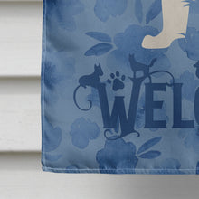 Load image into Gallery viewer, Black Border Collie Welcome Flag Canvas House Size CK6150CHF