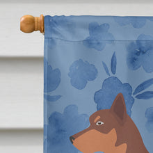 Load image into Gallery viewer, Australian Kelpie Dog Welcome Flag Canvas House Size CK6156CHF