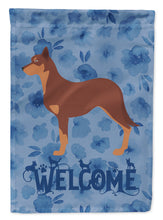 Load image into Gallery viewer, Australian Kelpie Dog Welcome Flag Canvas House Size CK6156CHF