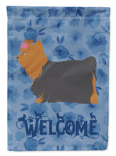Load image into Gallery viewer, Yorkshire Terrier Yorkie Welcome Flag Canvas House Size CK6161CHF