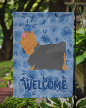 Load image into Gallery viewer, Yorkshire Terrier Yorkie Welcome Garden Flag – Decorative Outdoor Yard Flag CK6161GF