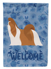 Load image into Gallery viewer, Shih Tzu Welcome Garden Flag – Decorative Outdoor Yard Flag CK6173GF