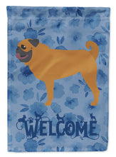 Load image into Gallery viewer, Pug Welcome Flag Canvas House Size CK6174CHF