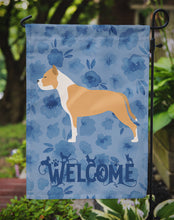 Load image into Gallery viewer, Staffordshire Bull Terrier Welcome Garden Flag – Decorative Outdoor Yard Flag CK6181GF